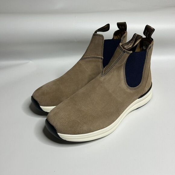 Blundstone 2146 Suede Chelsea Active Boots Sand Navy Mens US Size 10 - Picture 1 of 8
